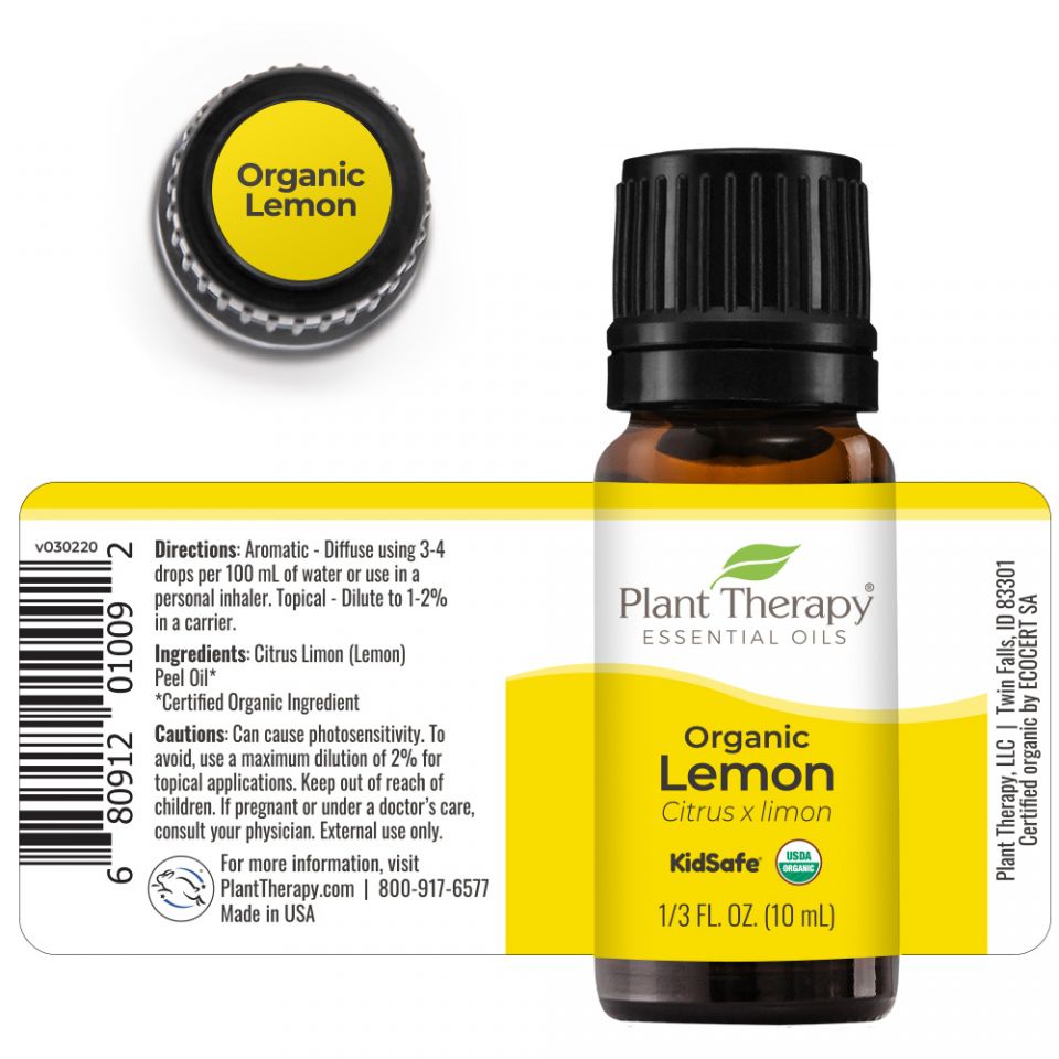Organic Lemon Essential Oil 有機檸檬精油 | 10ml