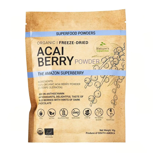Organic Acai Berry Powder 有機巴西莓粉 (Freeze-Dried 凍乾) | 90g