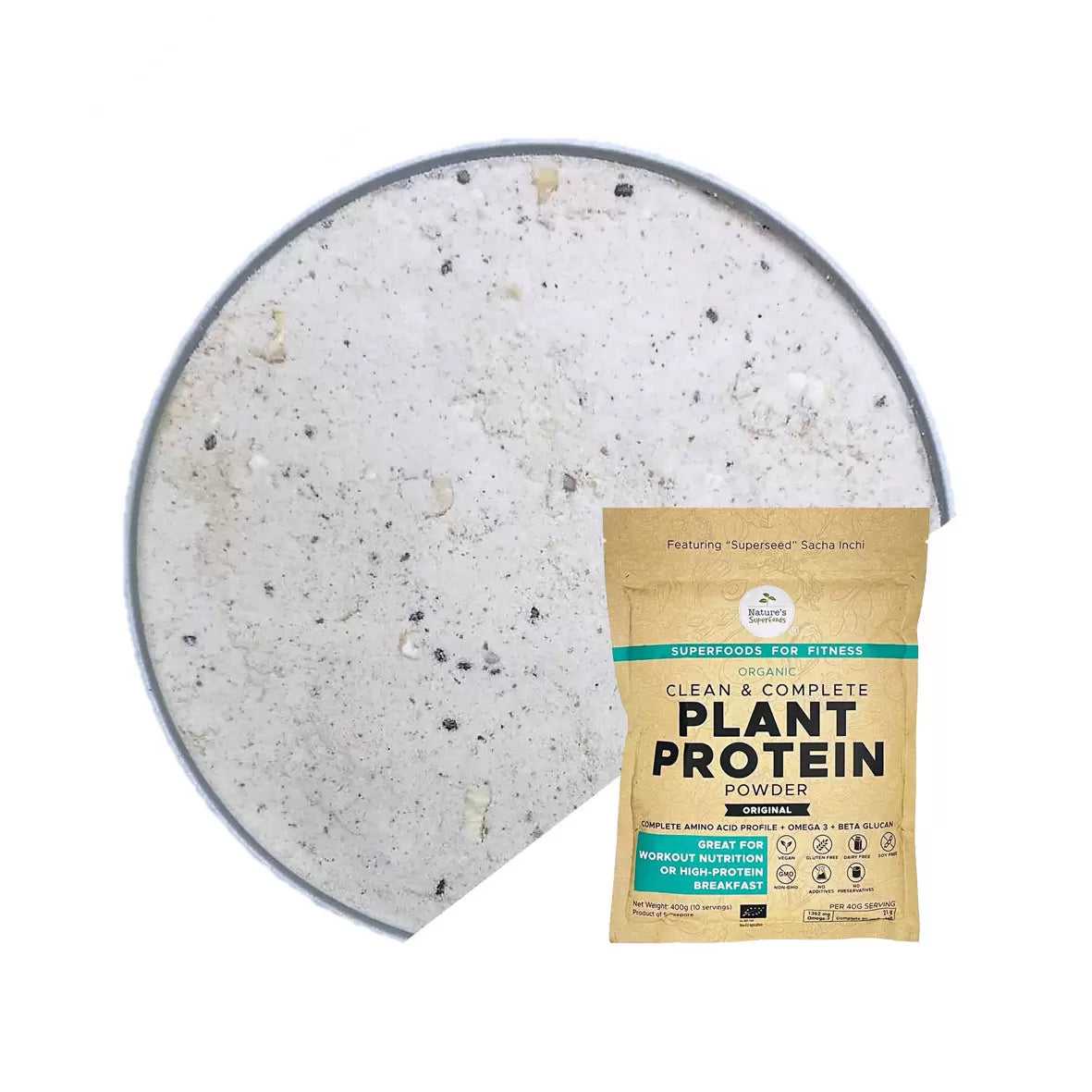 Organic Plant Protein Powder 有機植物蛋白粉 – Original 原味 | 400g